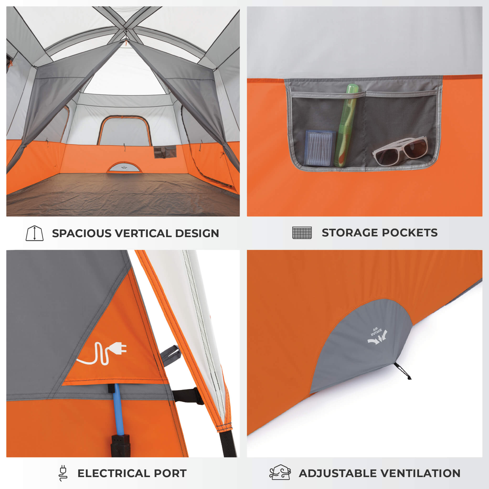 10 Person Straight Wall Cabin Tent - Image 5