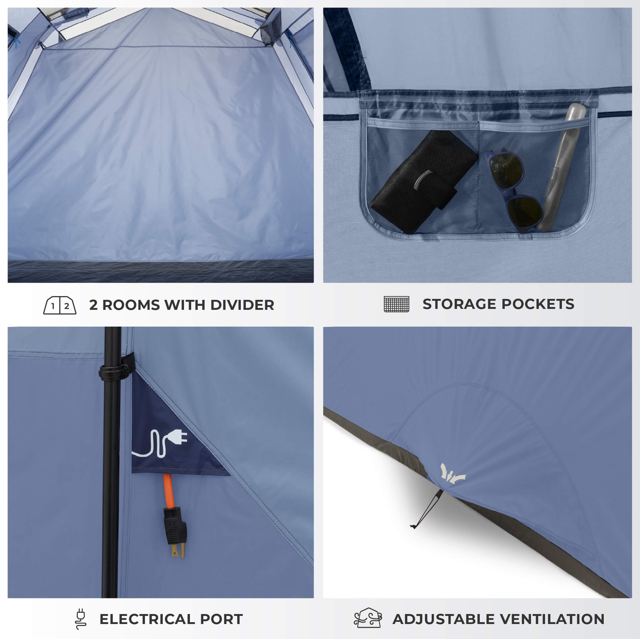 10 Person Instant Cabin Tent - Image 5