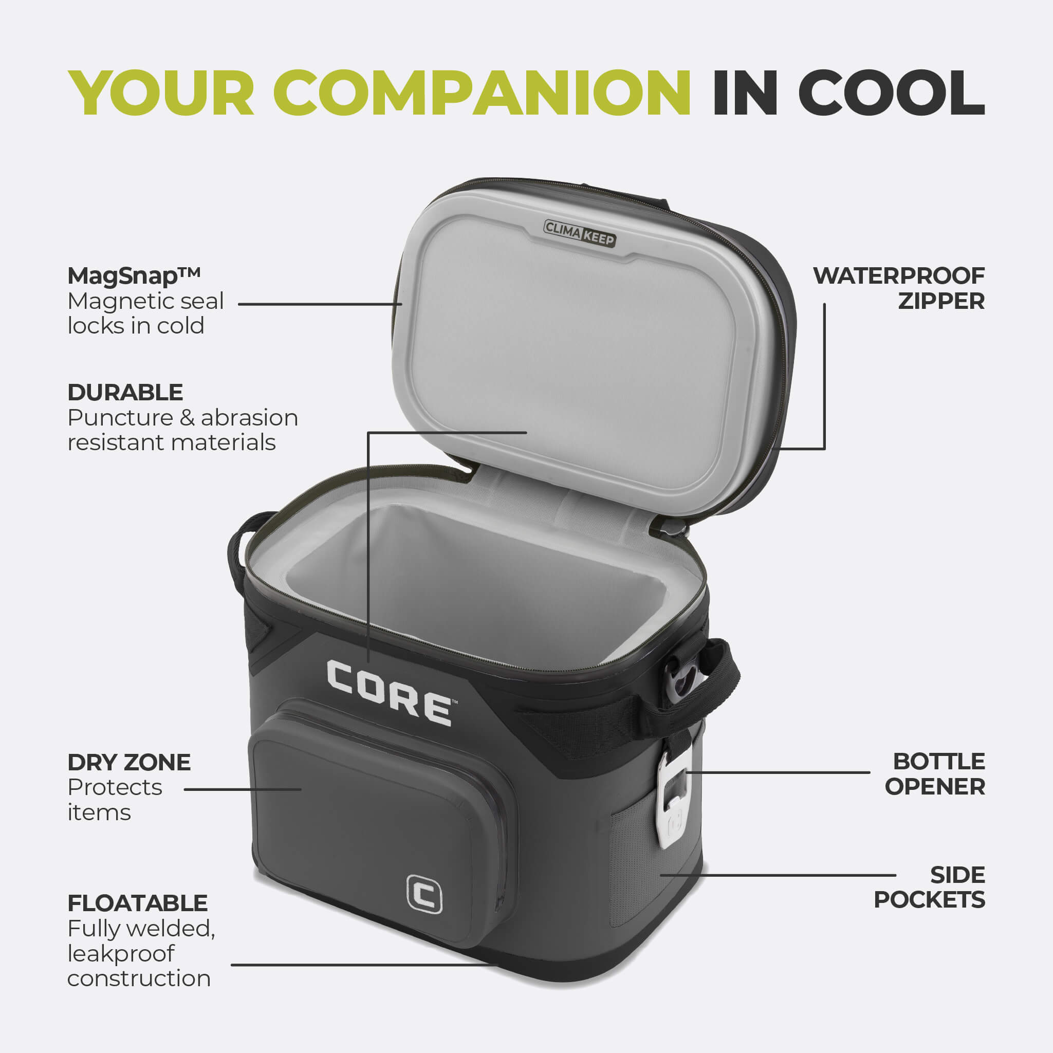 CLIMAKEEP 12 Can Magnetic Soft Cooler - Image 20