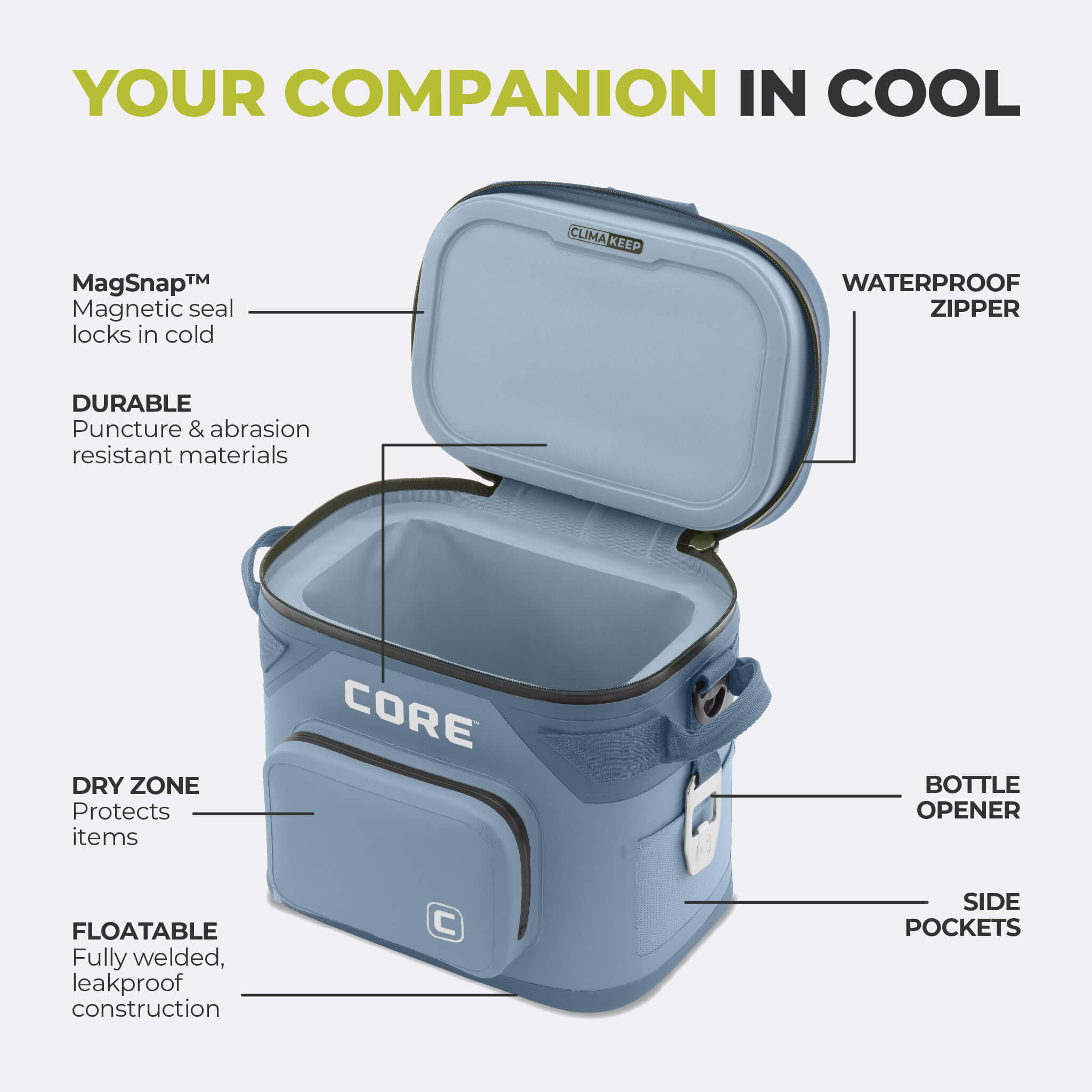 CLIMAKEEP 12 Can Magnetic Soft Cooler - Image 25