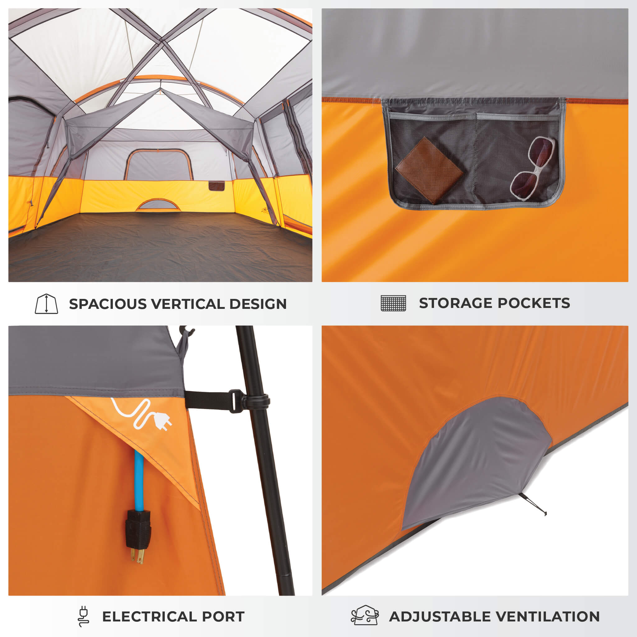 12 Person Straight Wall Cabin Tent - Image 5