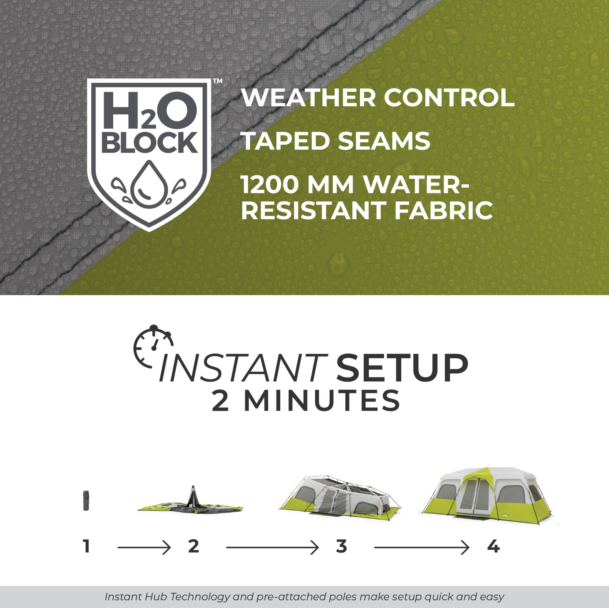 12 Person Instant Cabin Tent - Image 4
