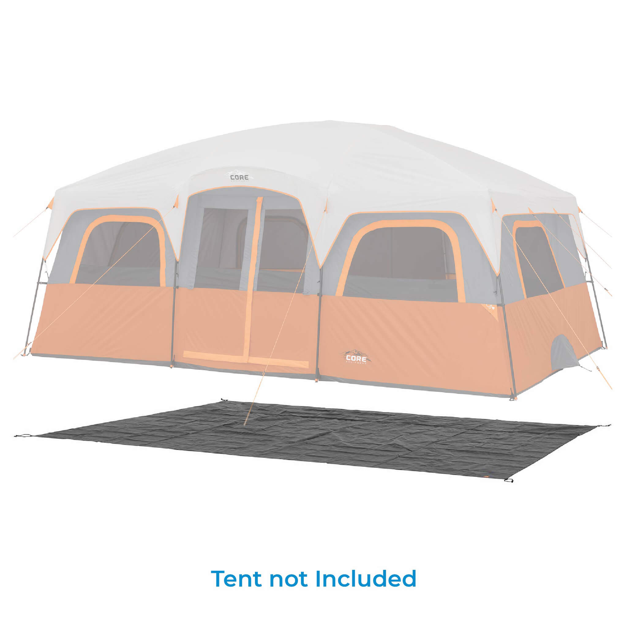 12 Person Cabin Tent Footprint & Outdoor Tarp - Image 2