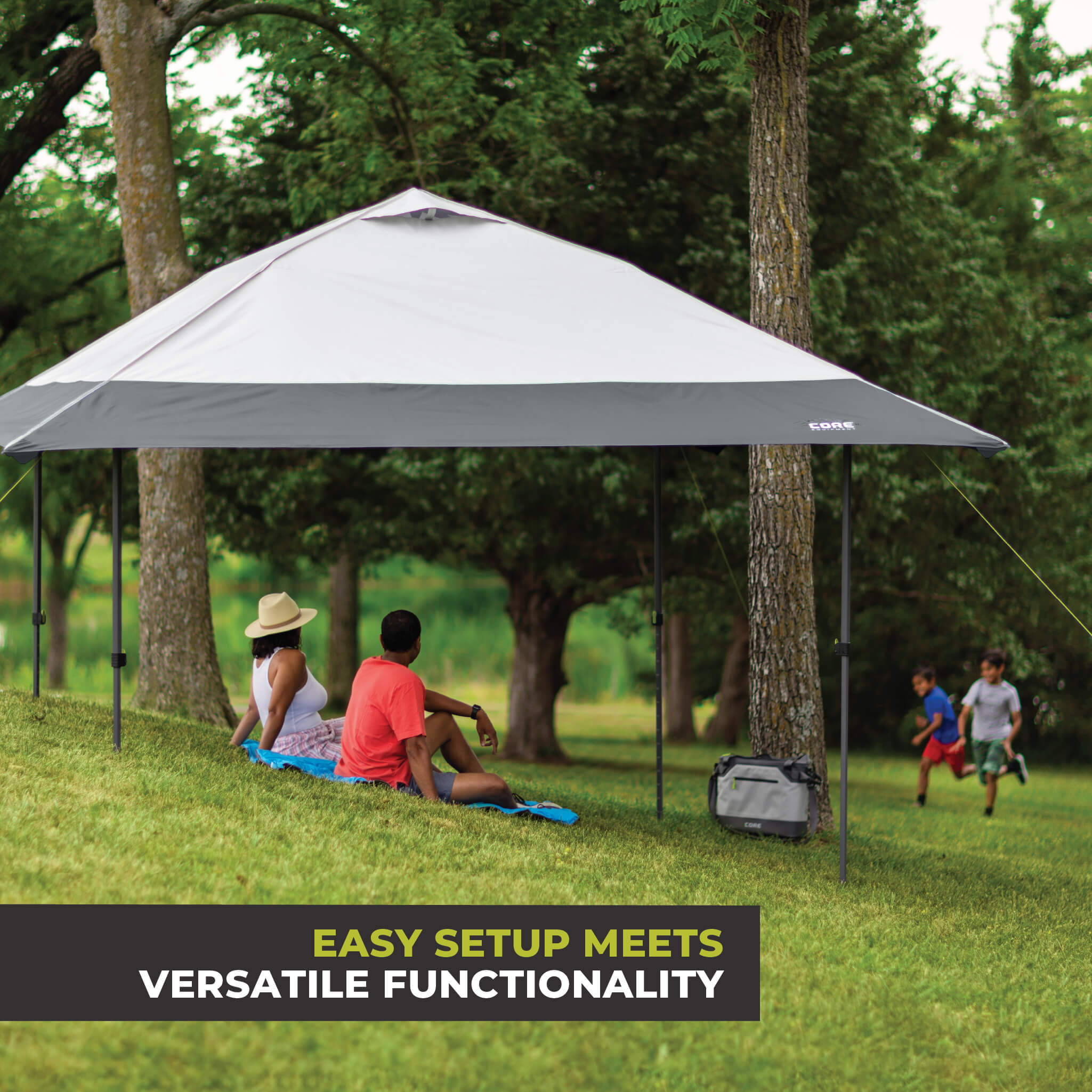 13' x 13' Center Push Eaved Instant Canopy - Image 3