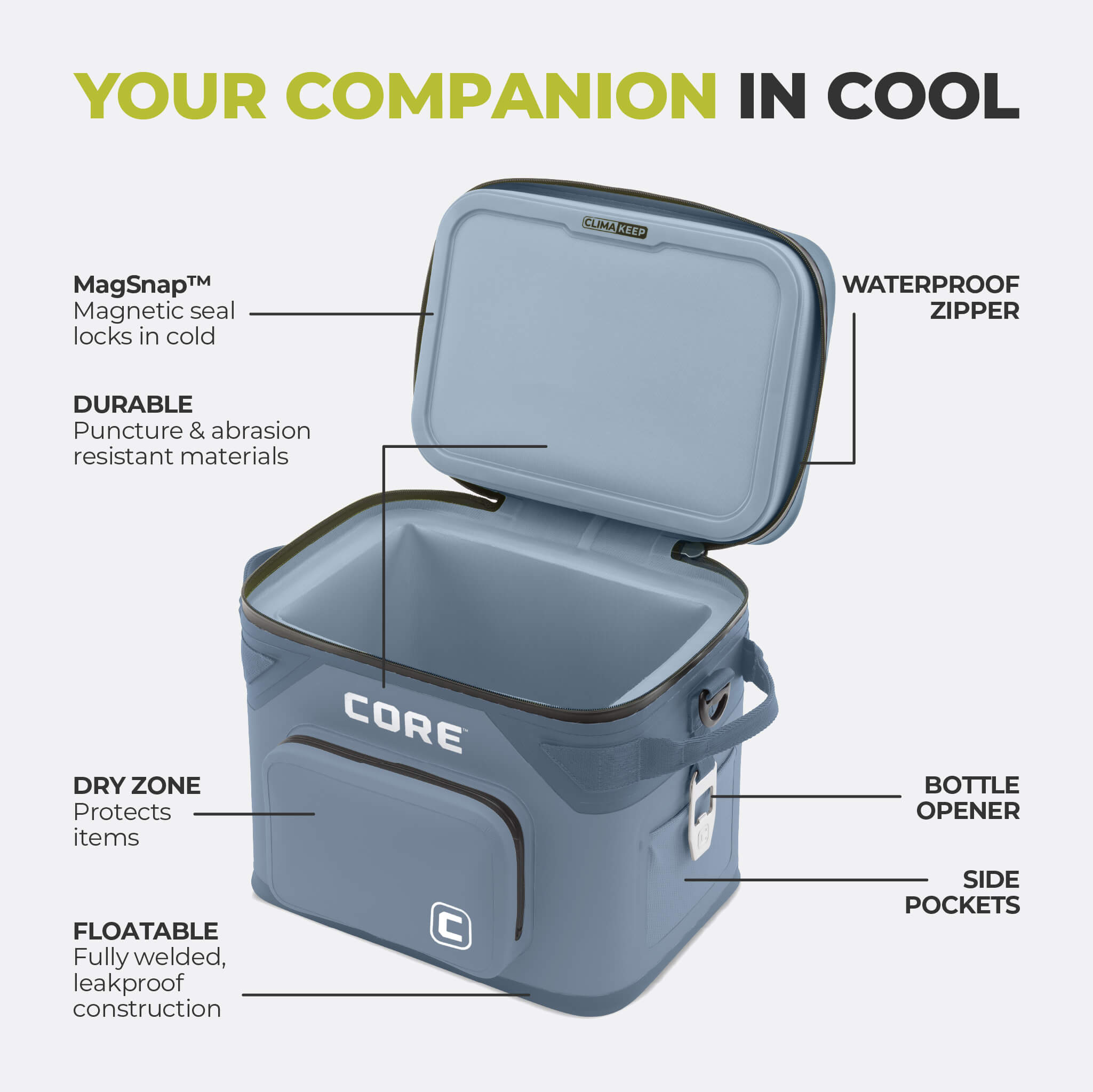 CLIMAKEEP 18 Can Magnetic Soft Cooler - Image 25