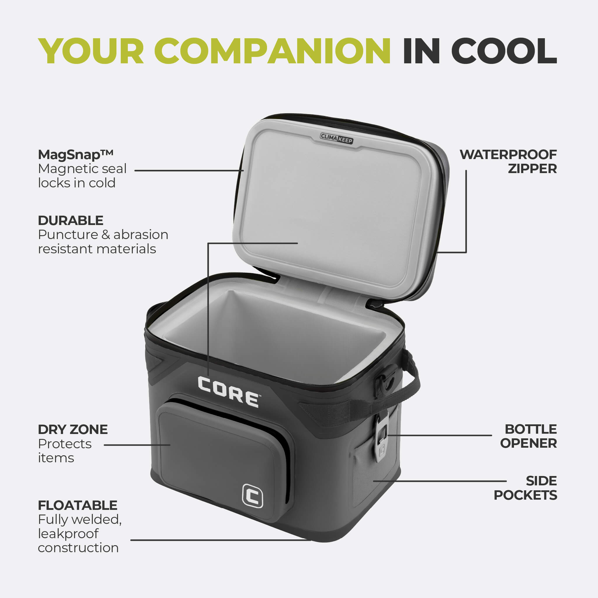 CLIMAKEEP 18 Can Magnetic Soft Cooler - Image 20