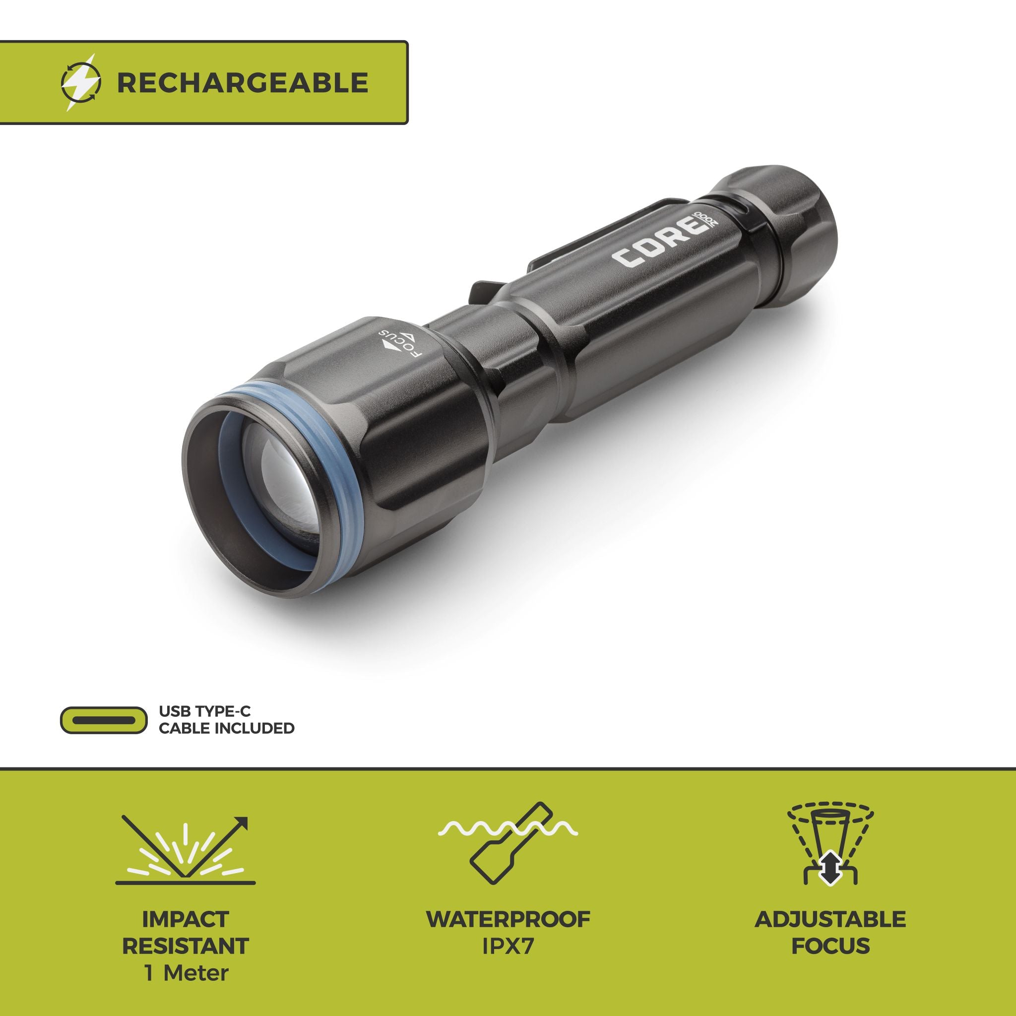 2000 Lumen Rechargeable Flashlight - Image 4