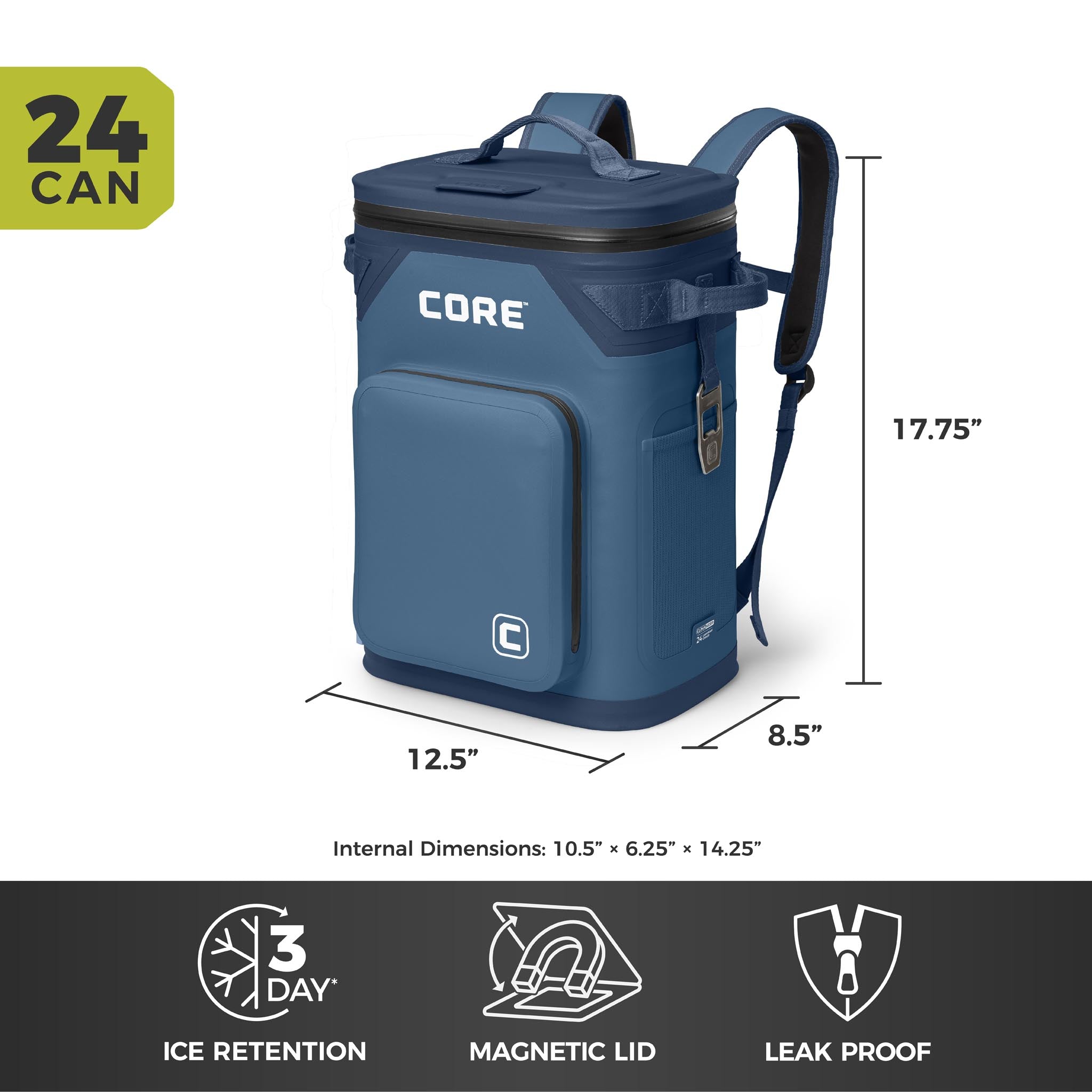 CLIMAKEEP 24 Can Magnetic Backpack Soft Cooler - Image 15