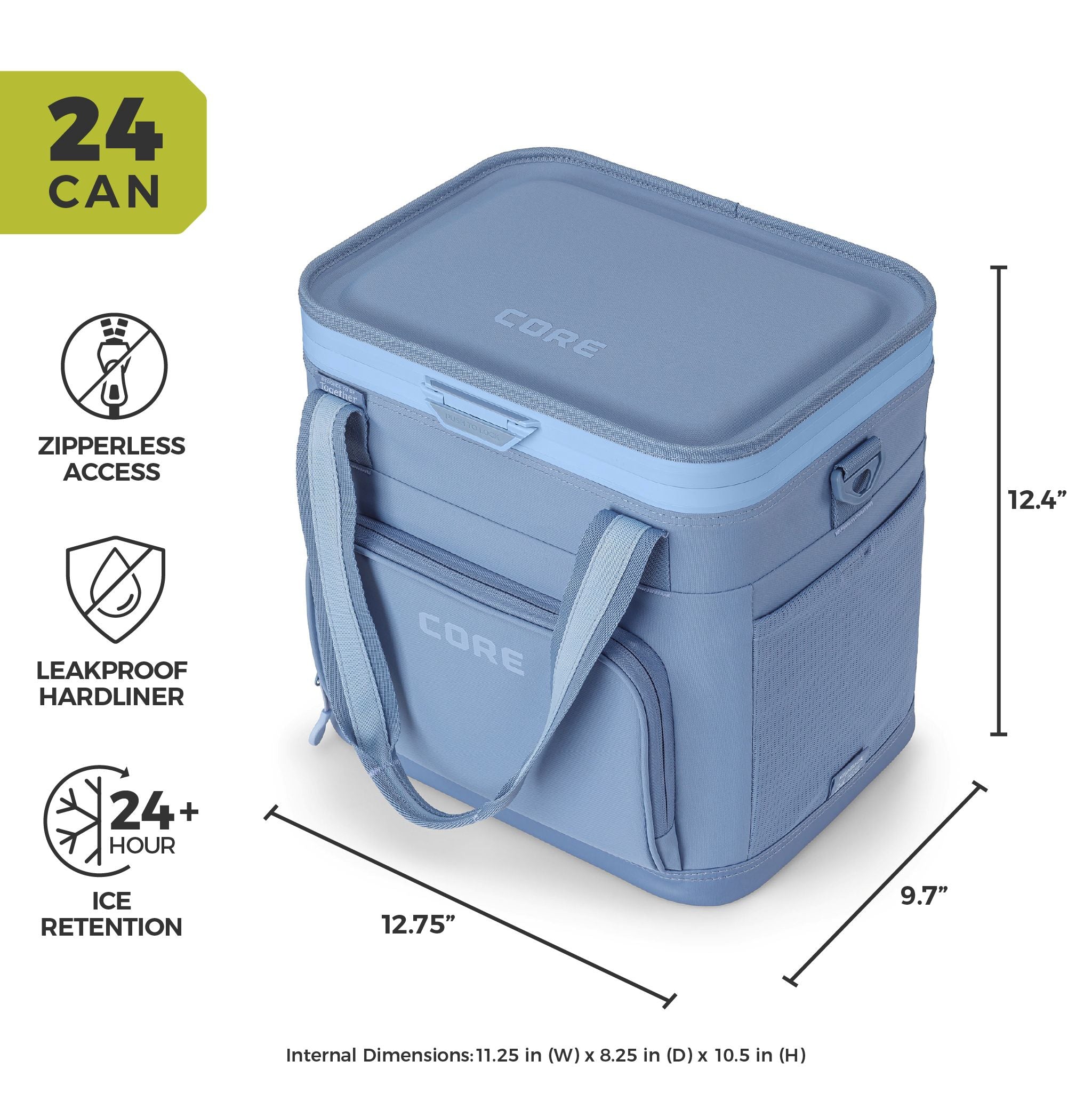 FlipBack 24 Can No-Zip Magnetic Cooler - Image 5