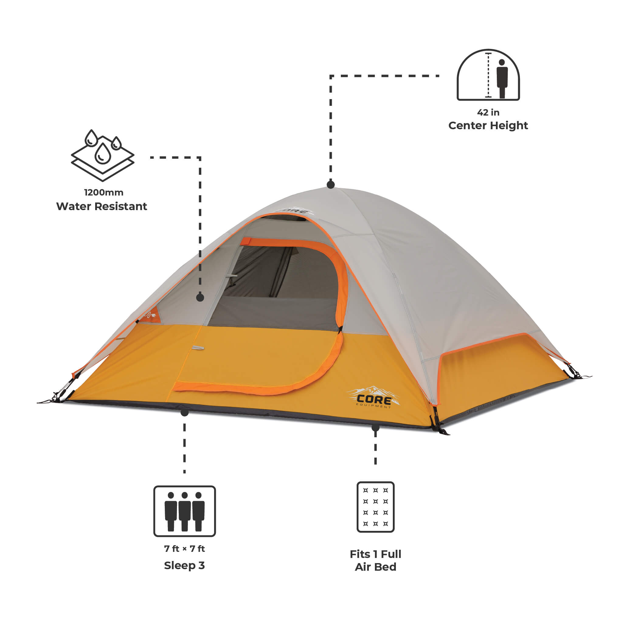 3 Person Dome Tent - Image 3