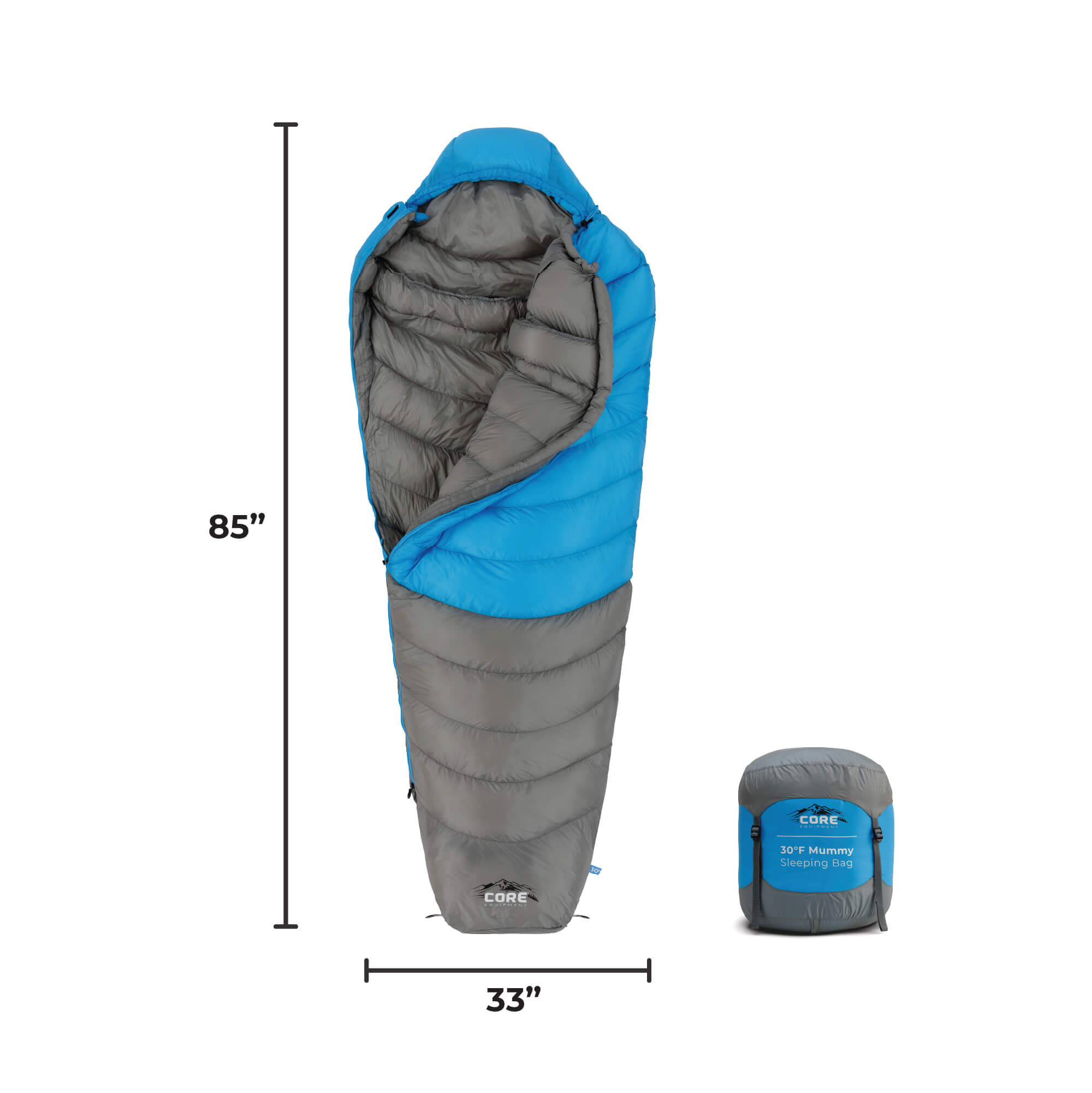 30 Degree Mummy Sleeping Bag - Image 3