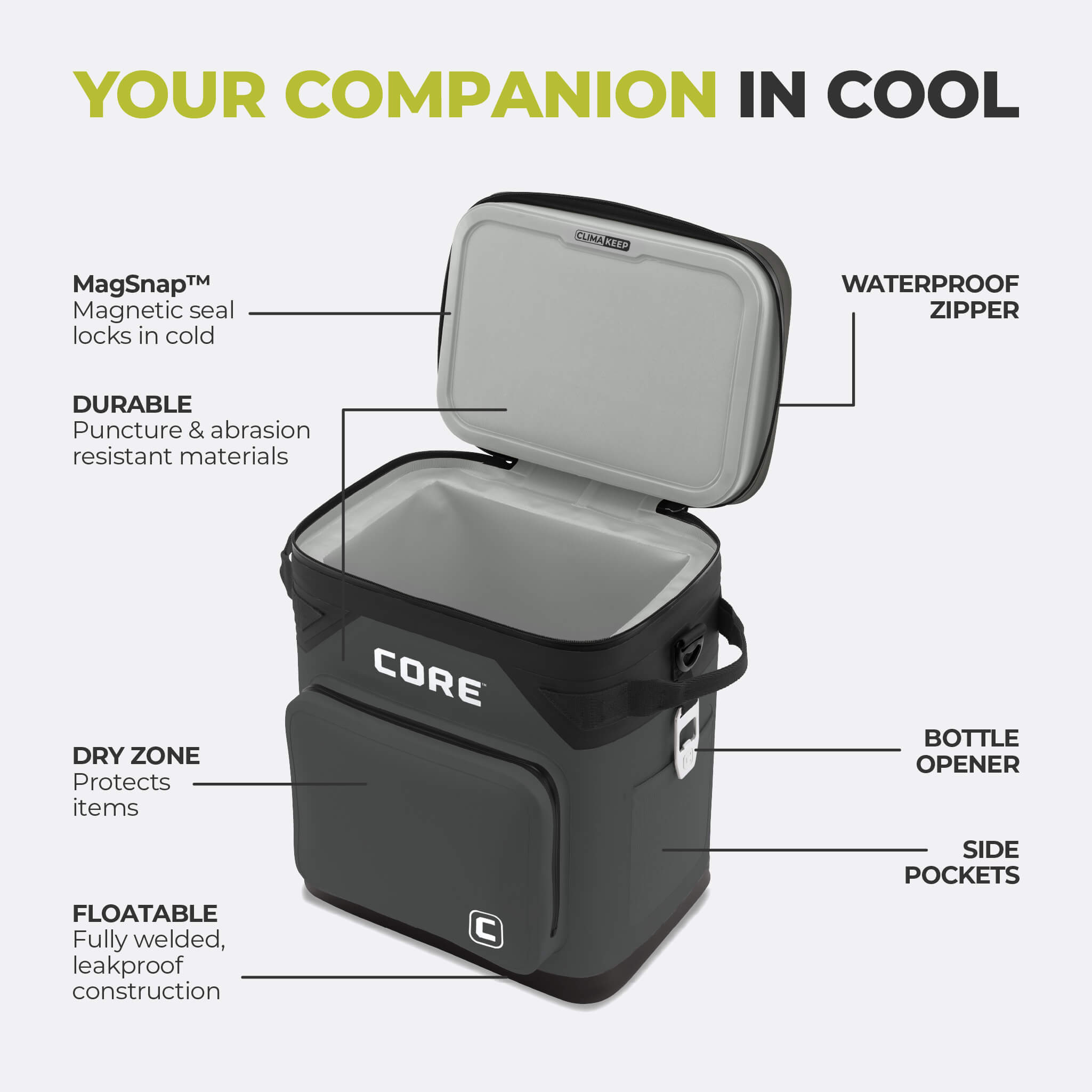 CLIMAKEEP 36 Can Magnetic Soft Cooler - Image 20