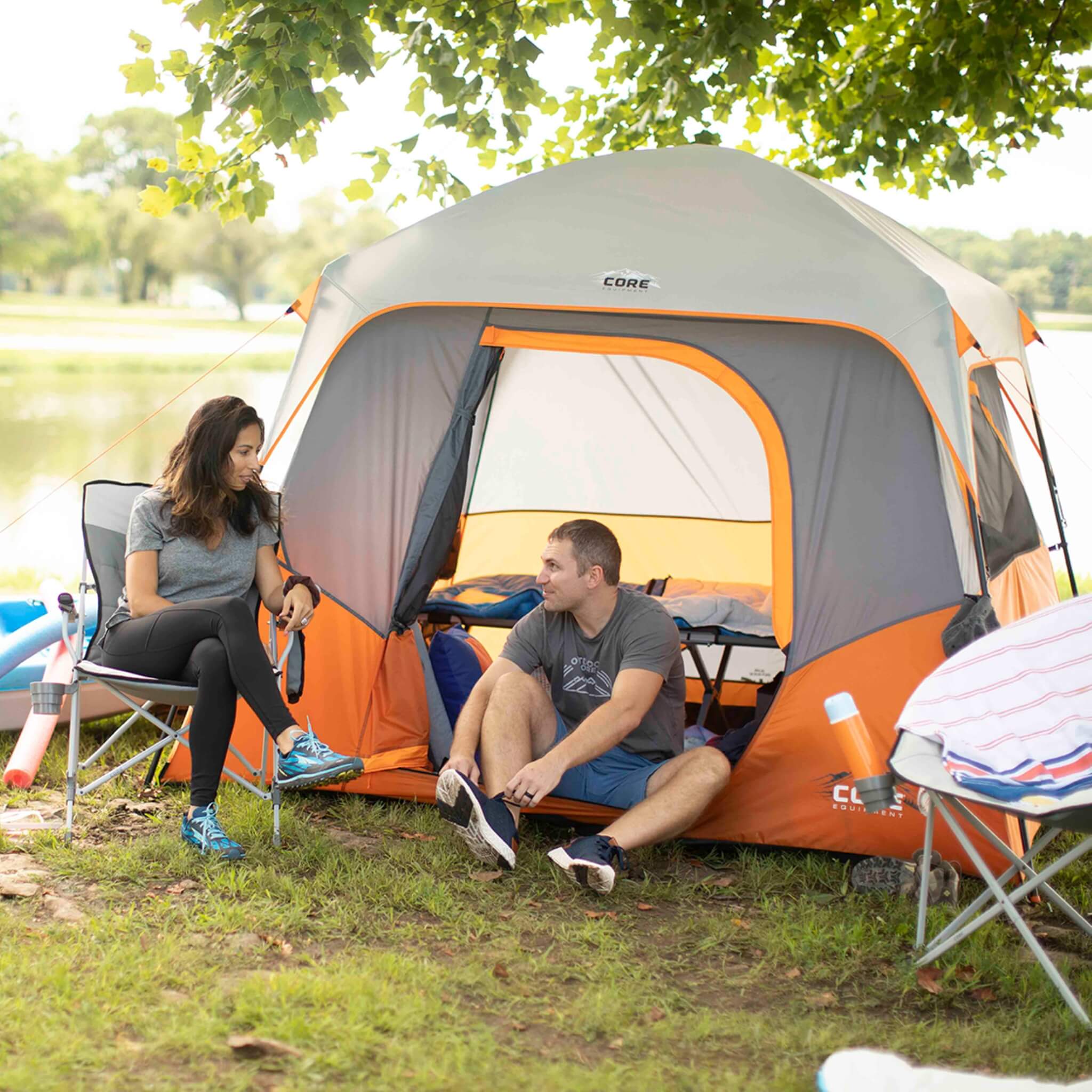 4 Person Straight Wall Cabin Tent - Image 2