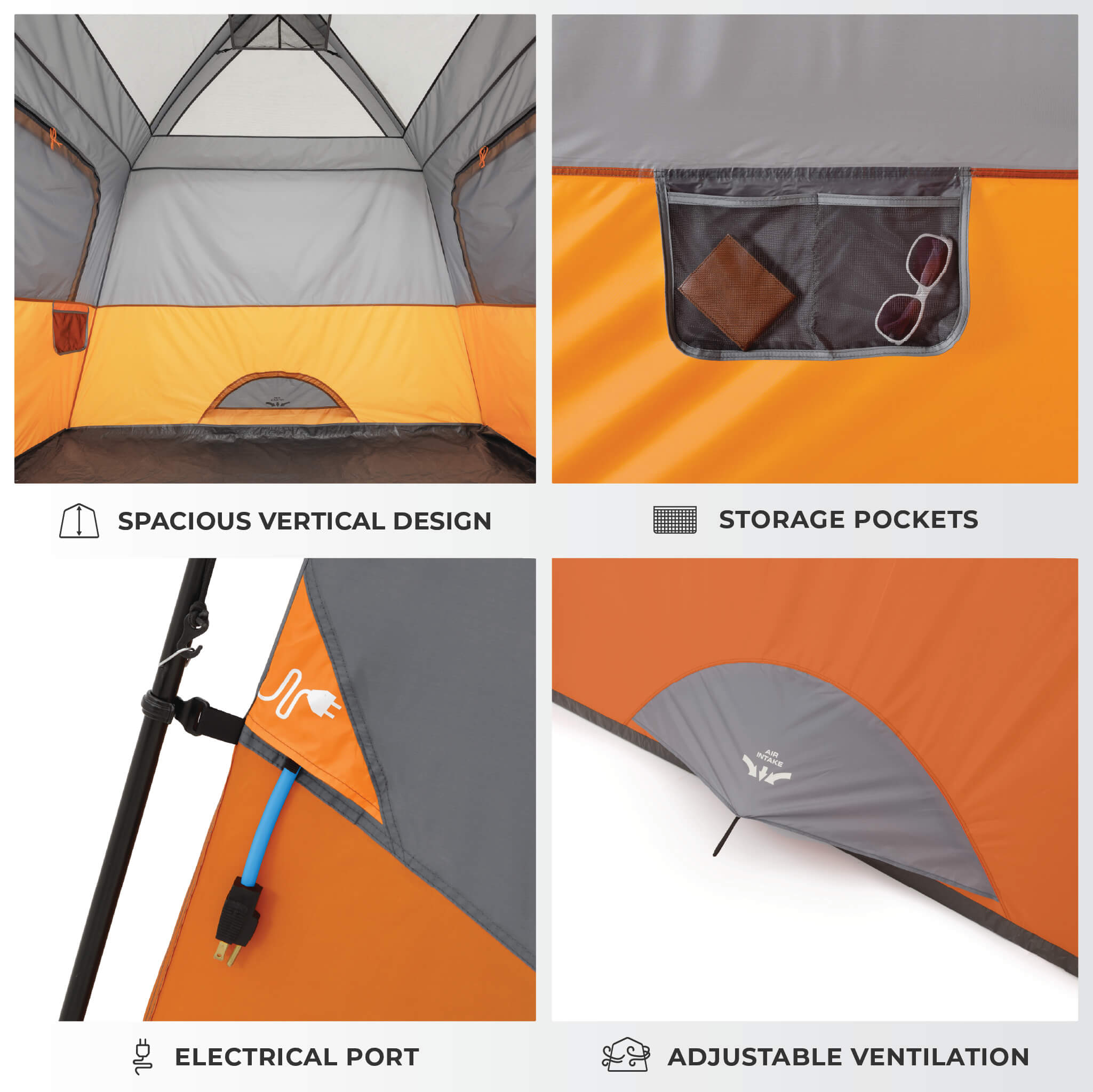 4 Person Straight Wall Cabin Tent - Image 5