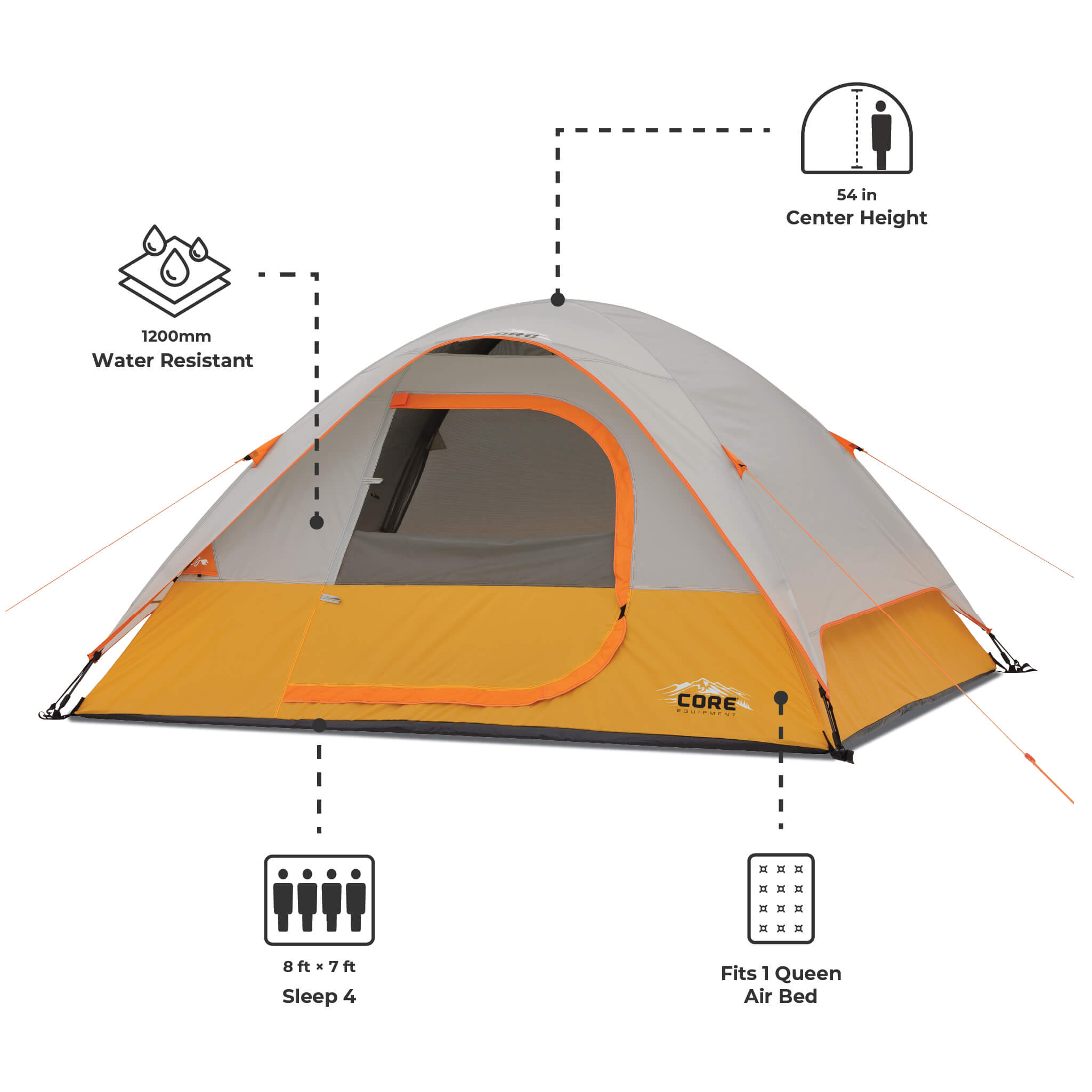 4 Person Dome Tent - Image 3