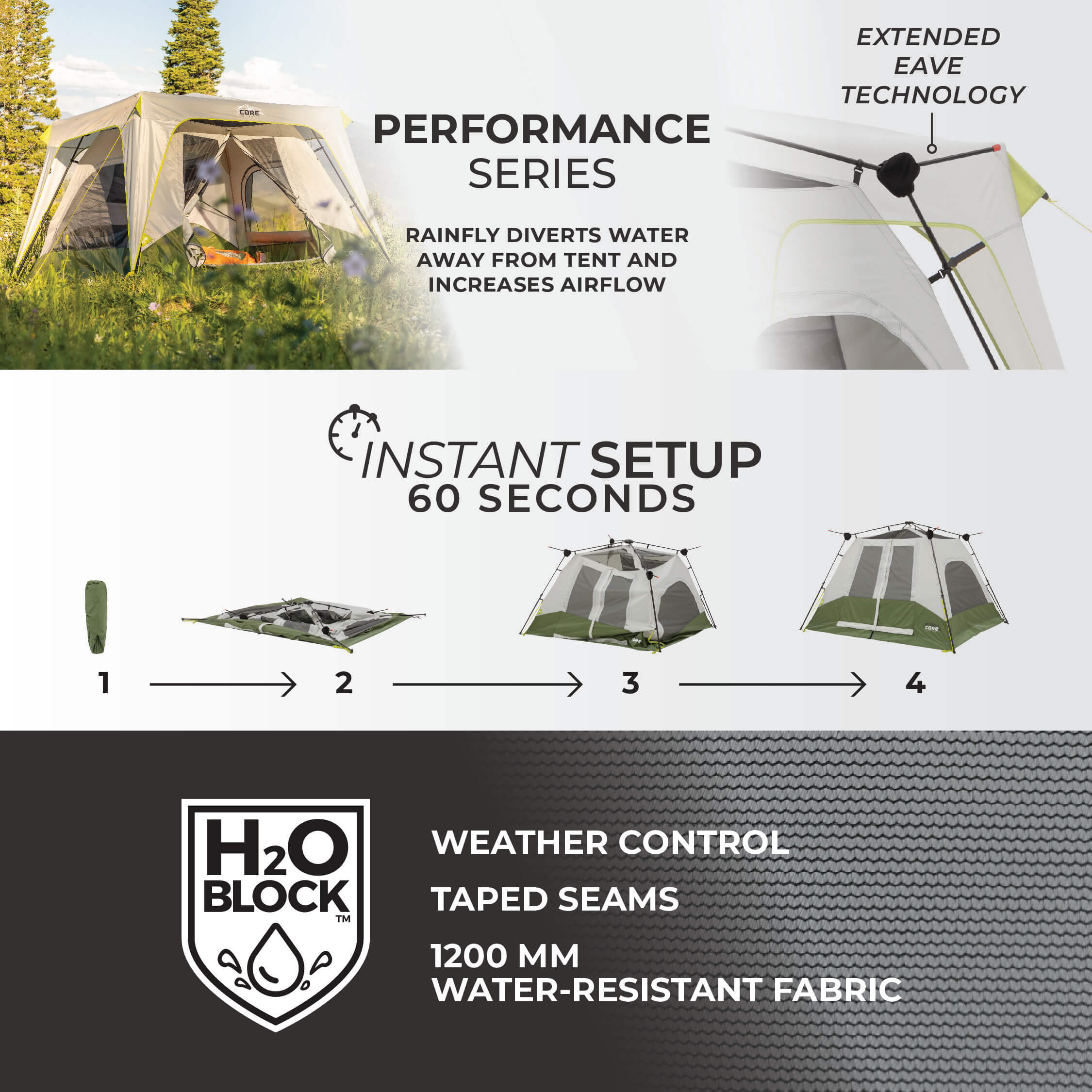 4 Person Instant Cabin Performance Tent - Image 5
