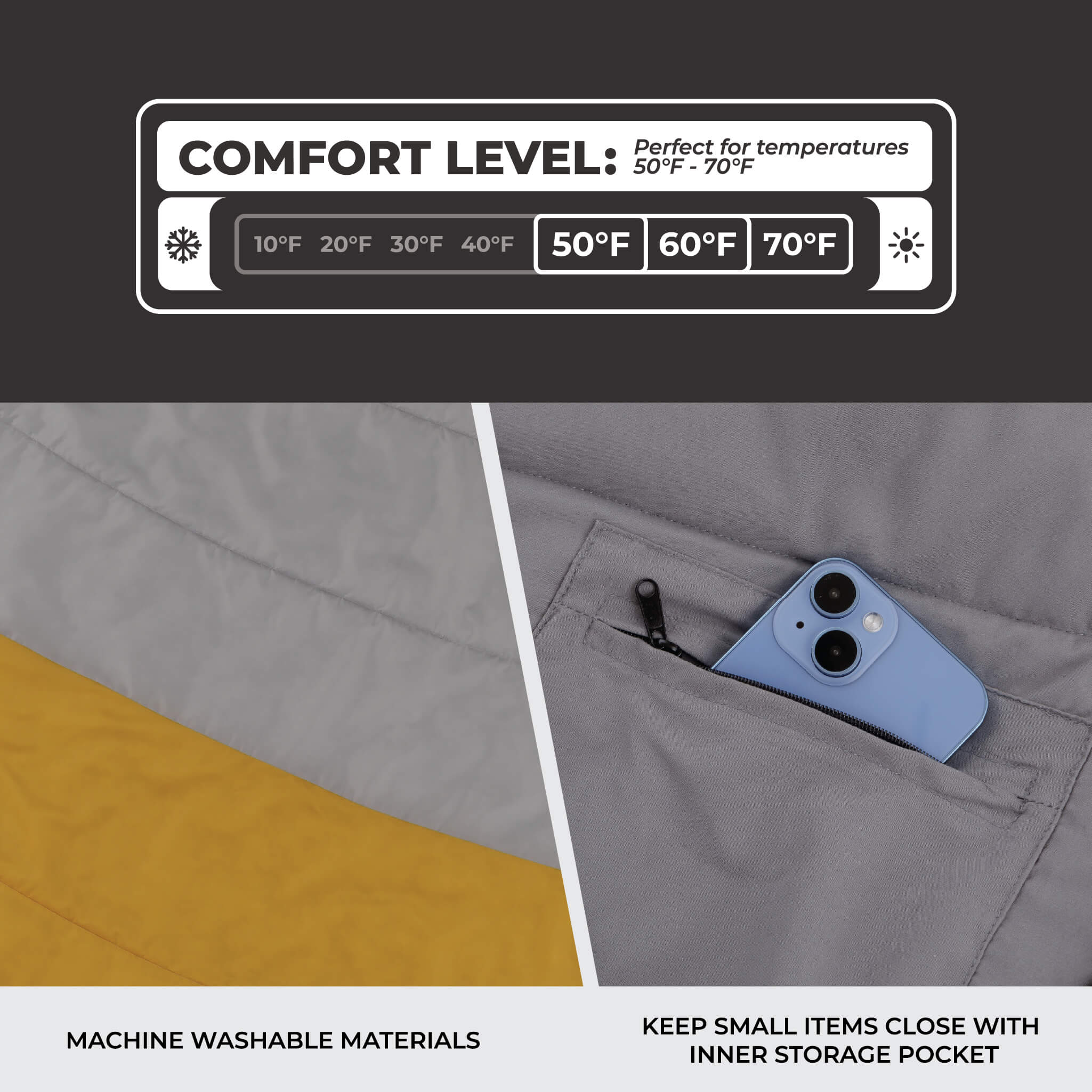 50 Degree Double Sleeping Bag - Image 4