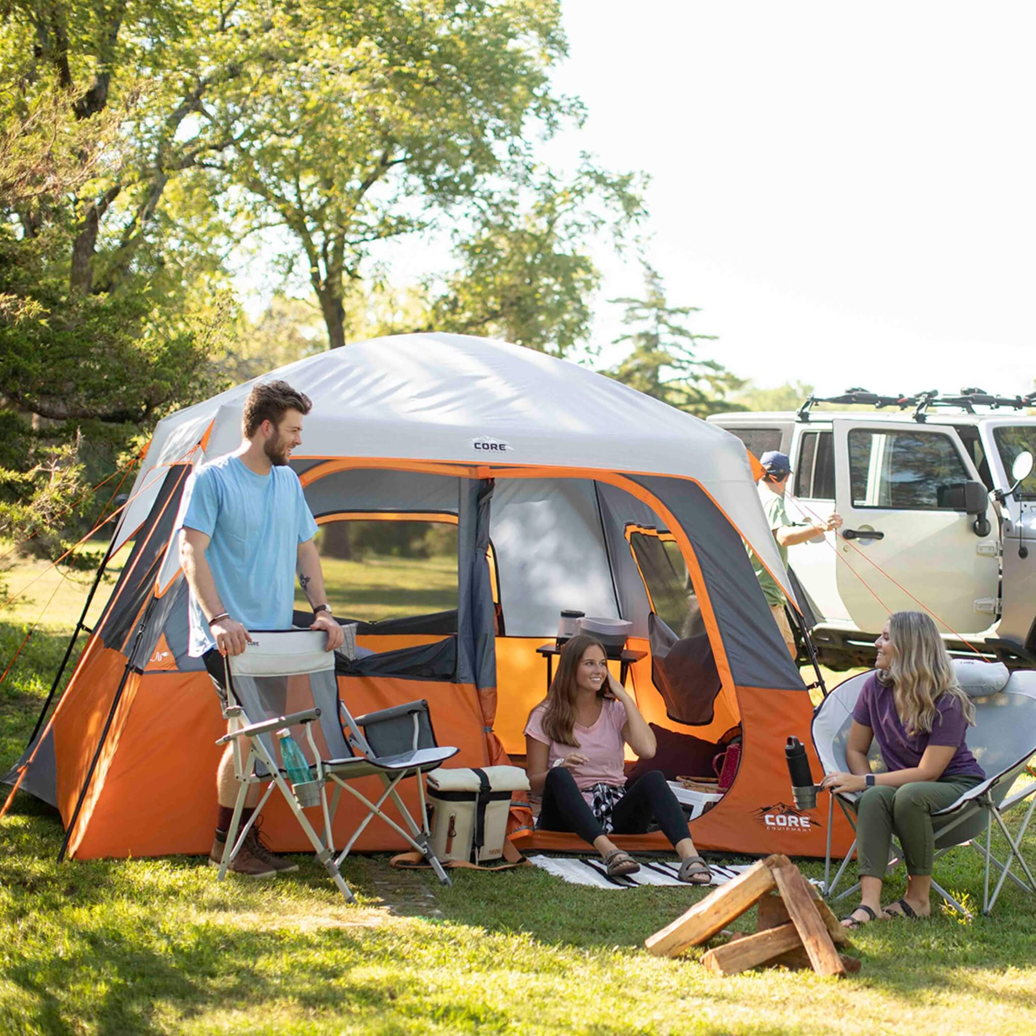 6 Person Straight Wall Cabin Tent - Image 2