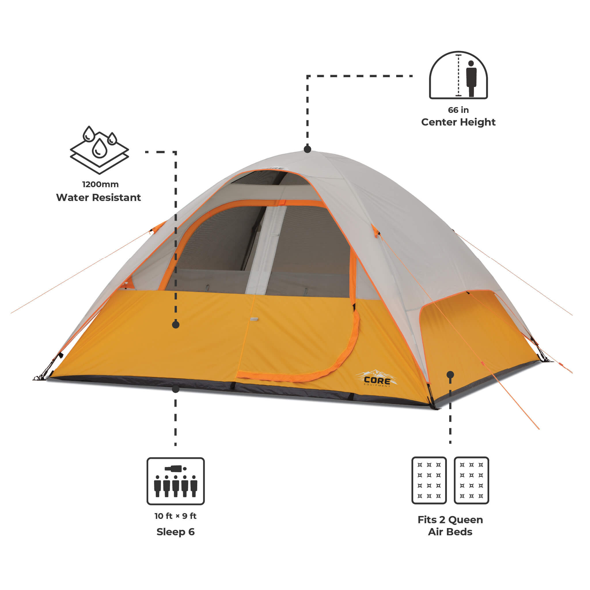 6 Person Dome Tent - Image 3