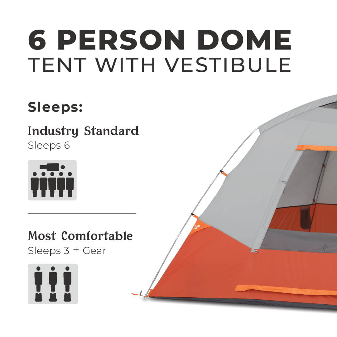 6 Person Dome Plus Tent with Vestibule - Image 5