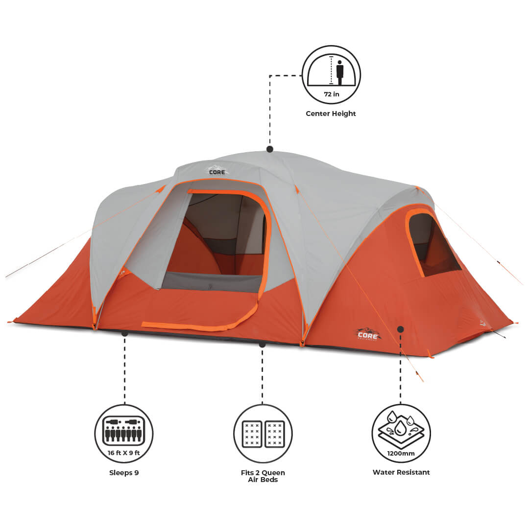 9 Person Extended Dome Plus Tent - Image 3