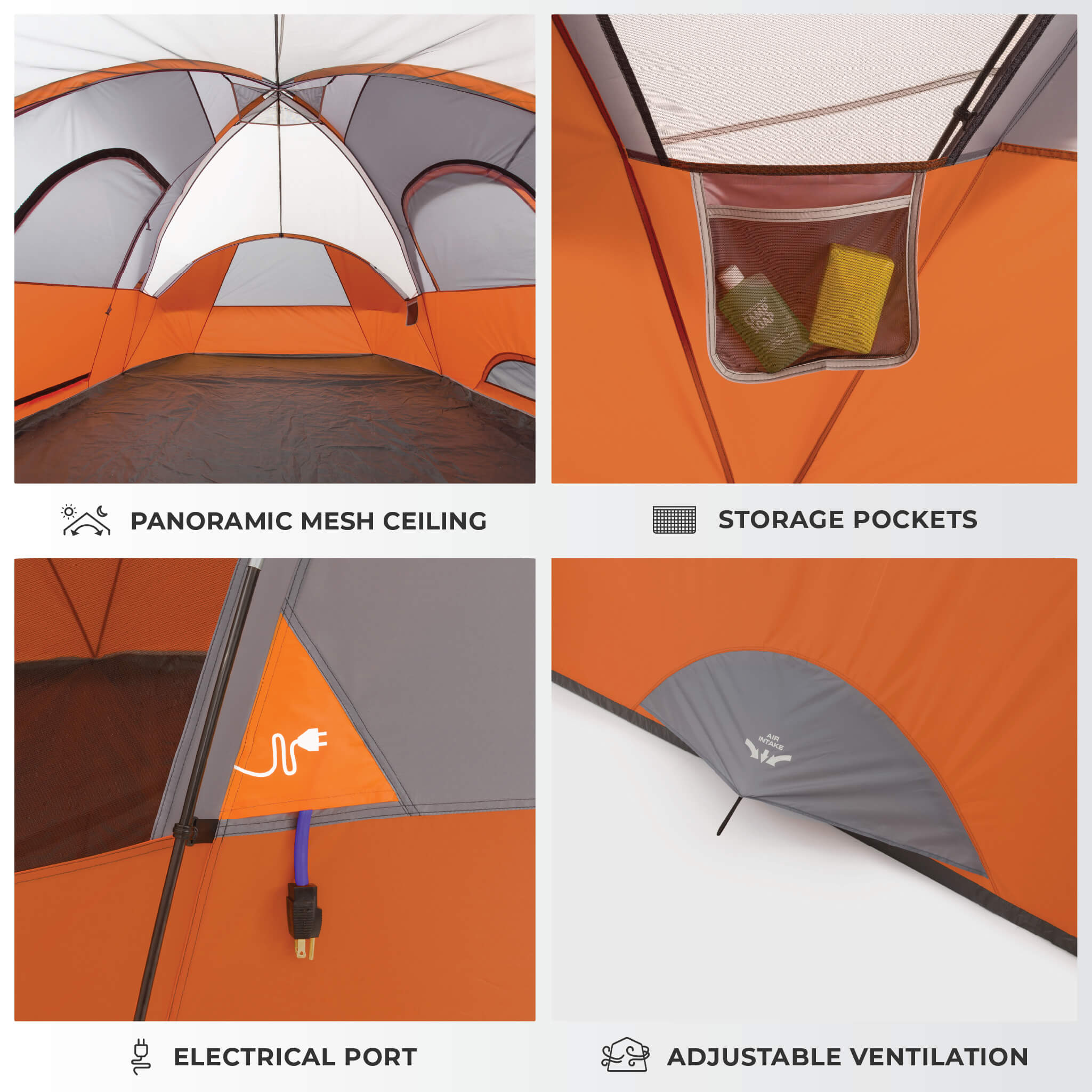 9 Person Extended Dome Tent - Image 5