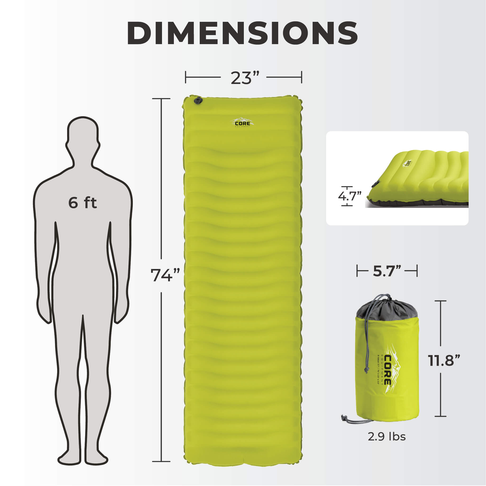 4 Season Insulated Sleeping Pad - Image 4