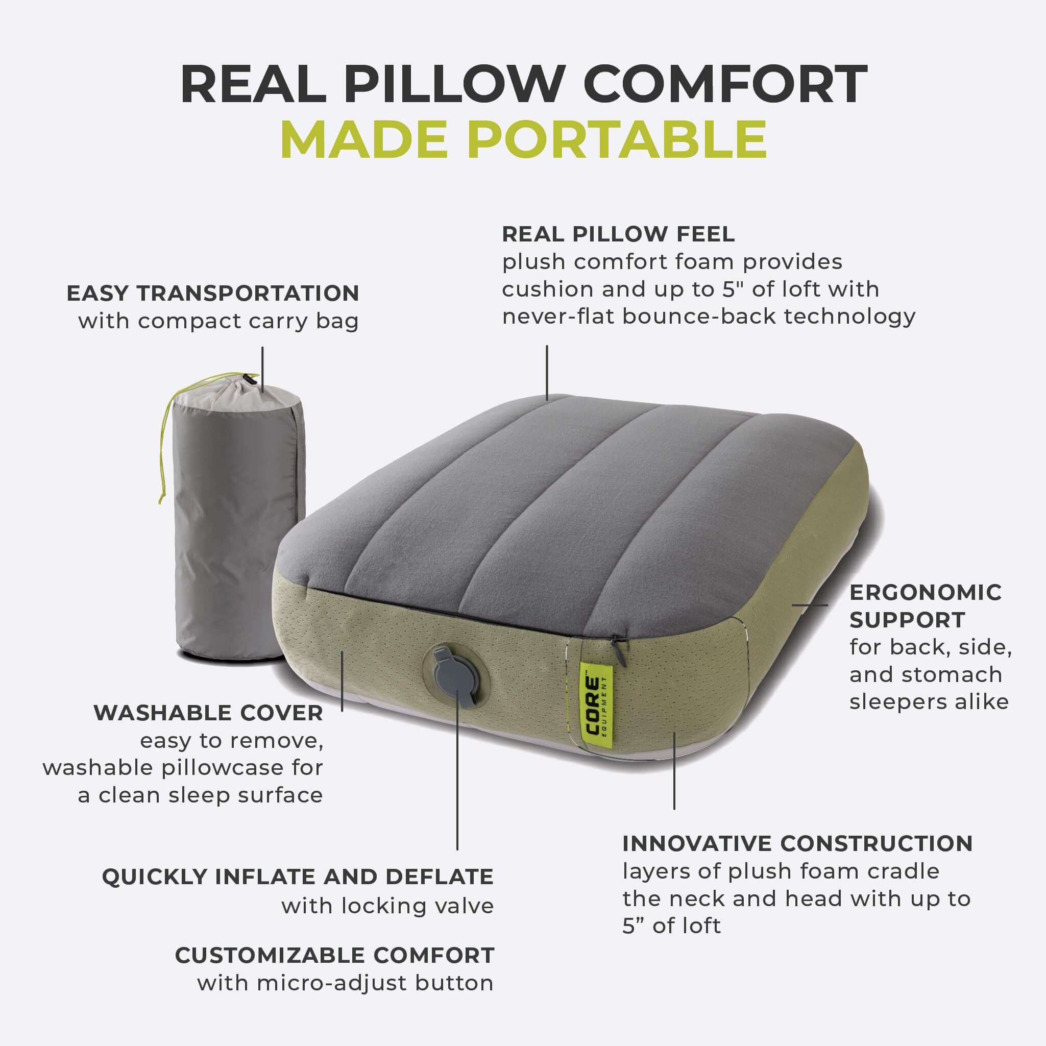Self-Inflating Travel Pillow - Image 4