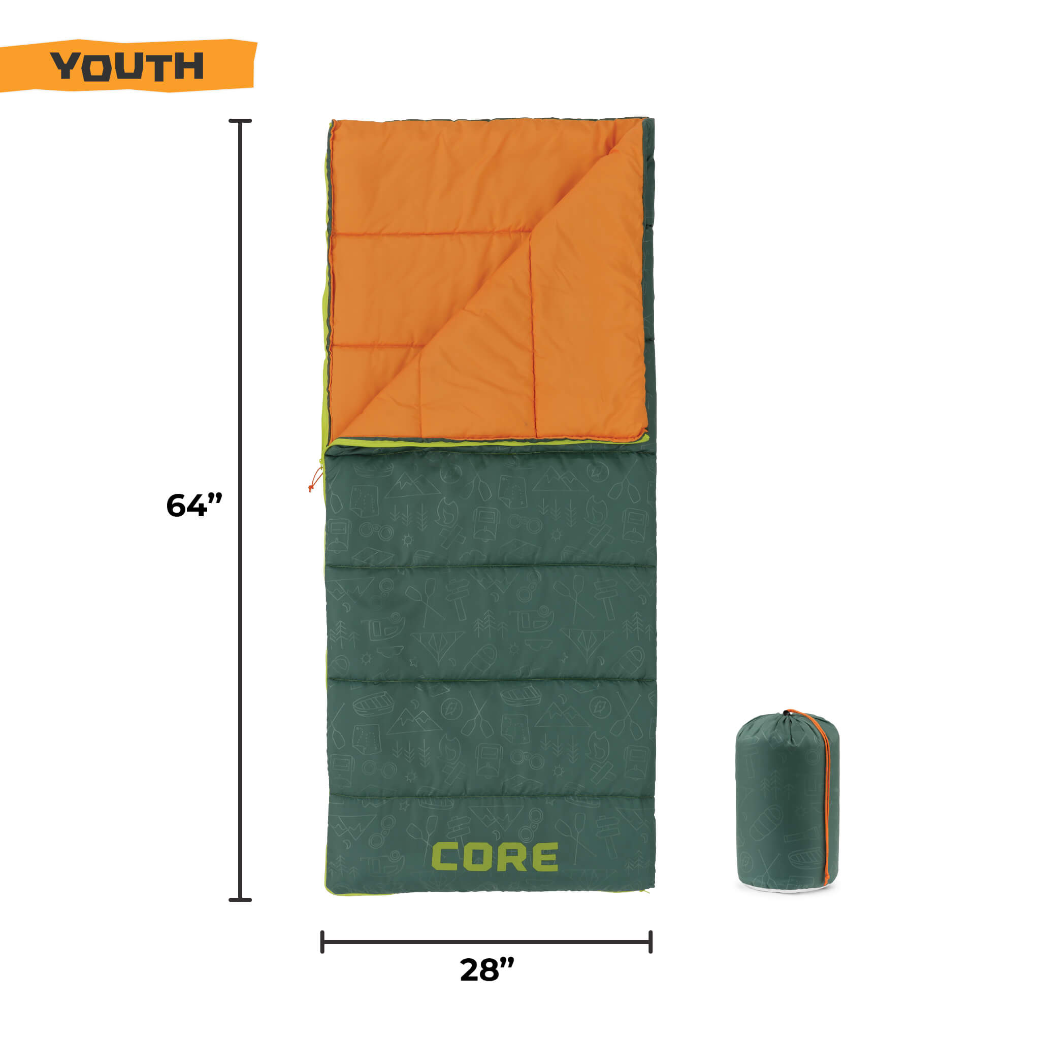 50 Degree Youth Sleeping Bag - Image 6